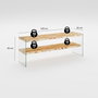 Hanah Home Niagara 1004 Soporte de TV Roble